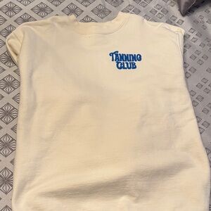 Tanning Club Cream Sweatshirt